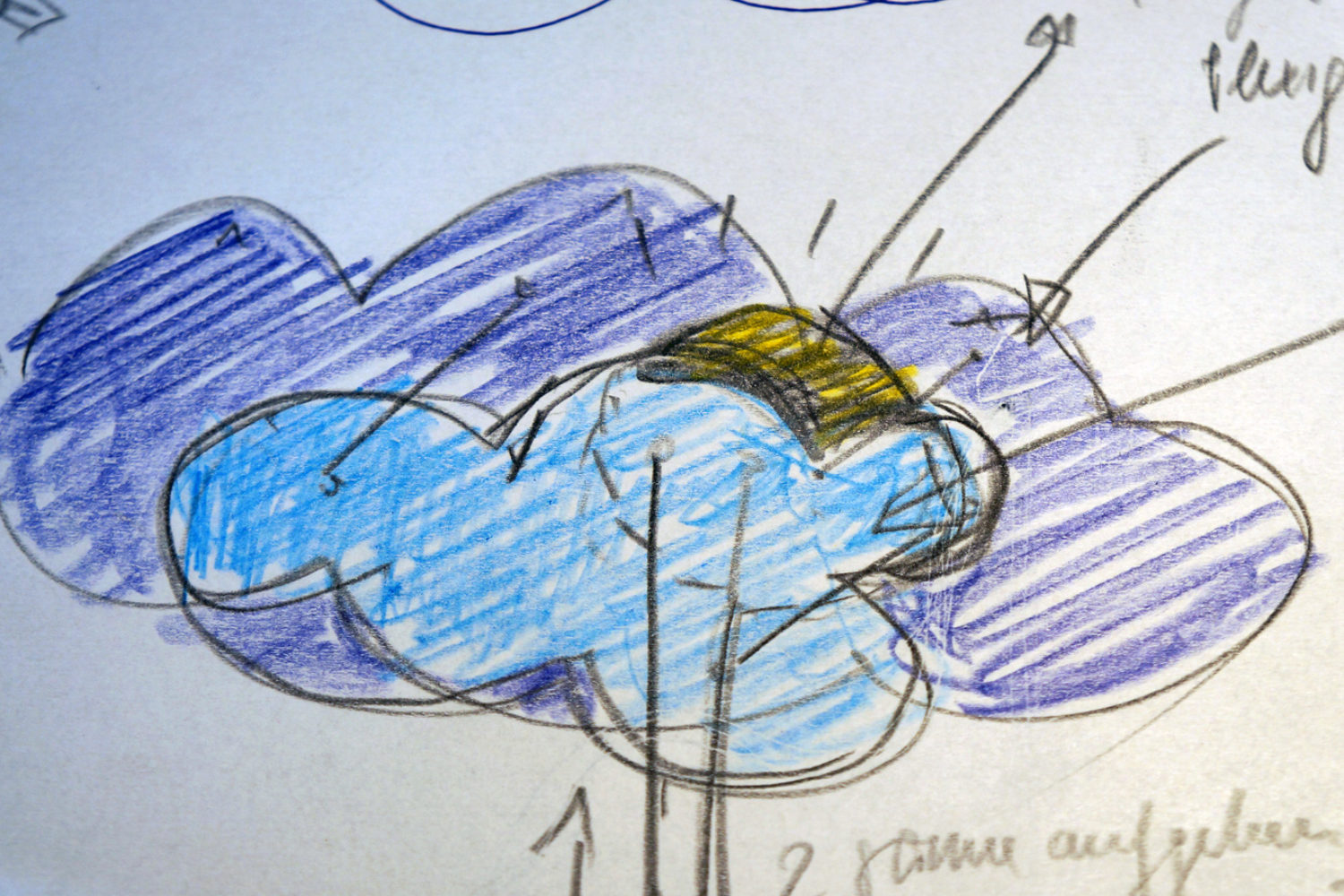 Erste Skizzen von der It's sunny Lampe