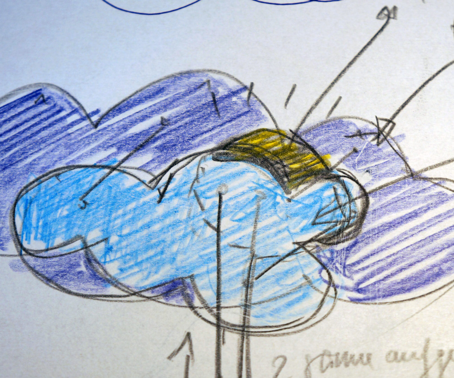 Erste Skizzen von der It's sunny Lampe